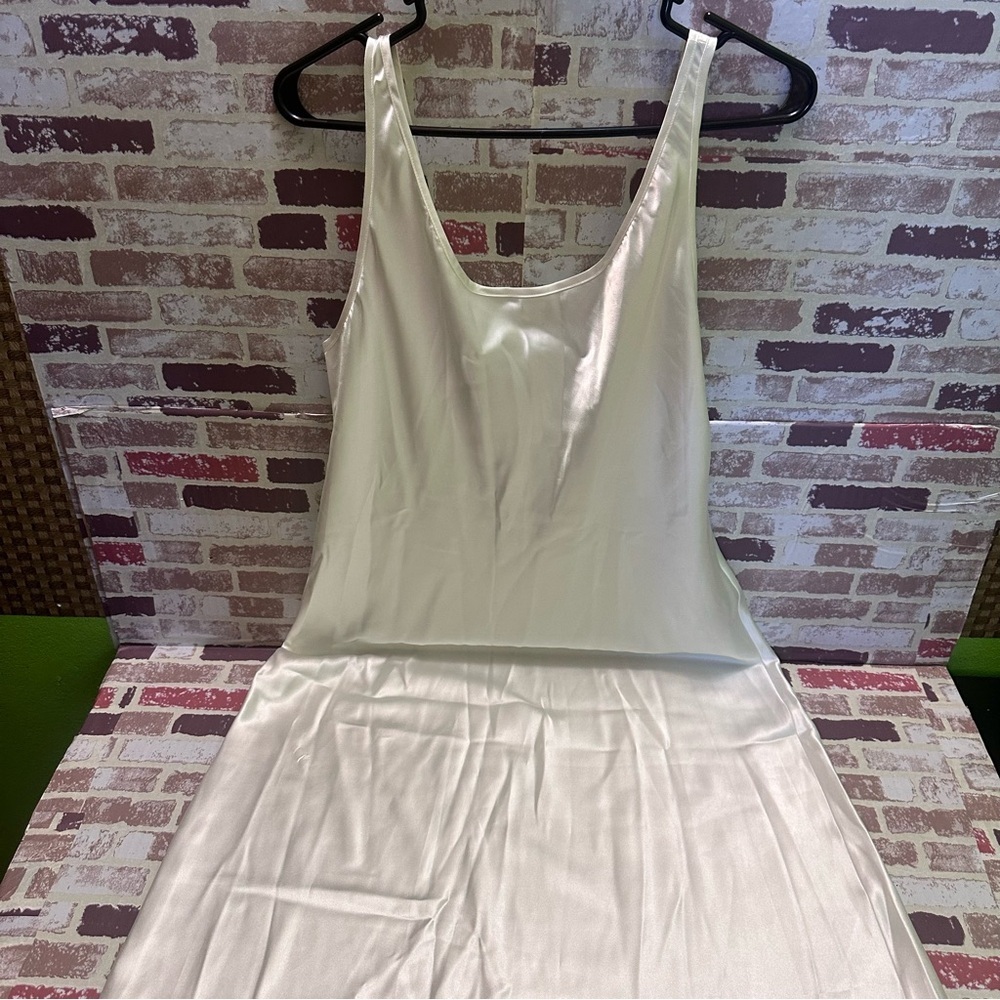 Natori White Chemise with Delicate Details M - Picture 6 of 12